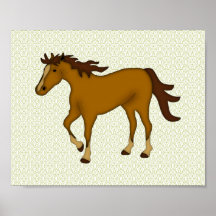 Cheval de châtaigne affiche