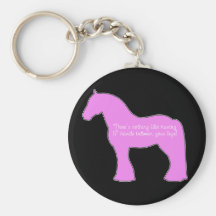 Cheval de trait de 12 mains porte-clé