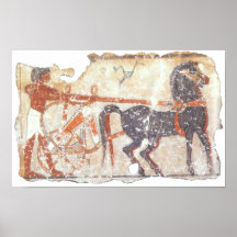 Cheval et char posters