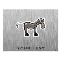 Cheval mignon ; Métal-regard Cartes Postales