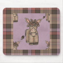 Cheval Mousepad de plaid de collection de pays Tapis De Souris