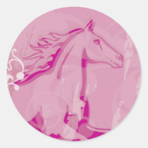Cheval mystique de jardin adhésif