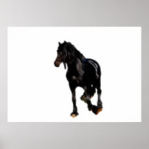 Cheval tournant soudainement posters