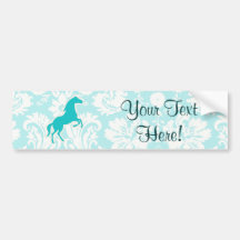 Cheval turquoise adhésifs pour voiture