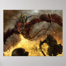Chevalier de dragon de syndicat posters