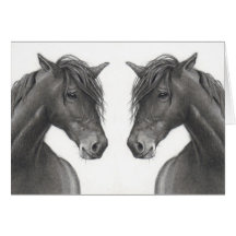 CHEVAUX AU CRAYON : ESPRIT ANALOGUE : CARTE