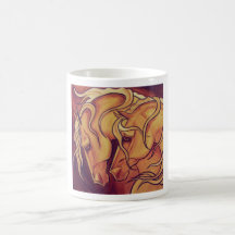 Chevaux d'or tasse à café