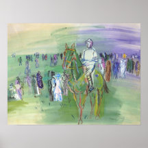 Chevaux et son jockey posters