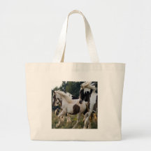 CHEVAUX NOIR ET BLANC 1.PNG SACS DE TOILE