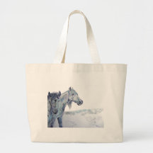 Chevaux sauvages peignant 'prendre l'air III Sac Fourre-tout