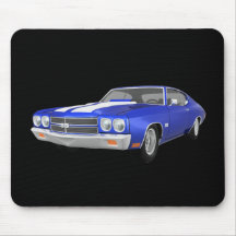 Chevelle 1970 solides solubles : Finition bleue : Tapis De Souris
