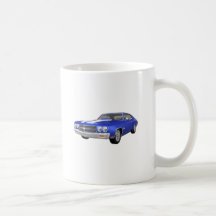 Chevelle 1970 solides solubles : Finition bleue : Tasse