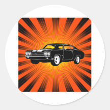 Chevrolet 1970 Chevelle solides solubles 454 Adhésif Rond