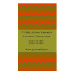 Chevron Chemical Green W/ Appointment Business Cards
