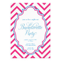 CHEVRON - Girls Night Out BACHELORETTE- Invitation invitations