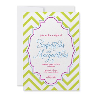 CHEVRON - Girls Night Out - Invitation by simplysostylish