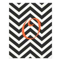 Chevron Monogram Invitations