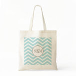 Chevron Monogram Personalized Tote Bags