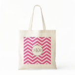 Chevron Monogram Personalized Tote Canvas Bags