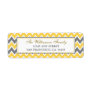 Chevron Pattern Return Address Labels (yellow)