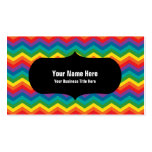 Chevron Rainbow Colours Business Cards