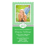 Chevron Stripe Graduation Invitation Class of 2012 Customized Photo Card