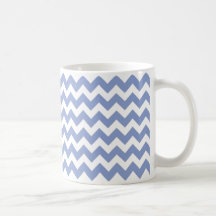 Chevron Zig Zag Blue/White Mug