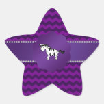 Chevrons mignons de pourpre de zèbre adhésif