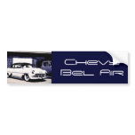 Chevy Bel Air, 1950's, navy blue white, template bumper stickers