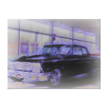 Chevy Bel Air Classic Stretched Canvas Print