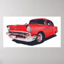 Chevy Bel Air vector illustration Posters