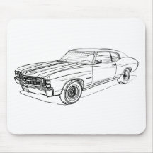 Chevy Chevelle 1971 Mouse Pad