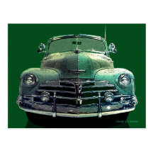 Chevy Convertible Post Card