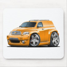 Chevy HHR Orange Panel Truck Mouse Mats