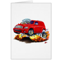 Chevy HHR Red Panel Truck Greeting Card