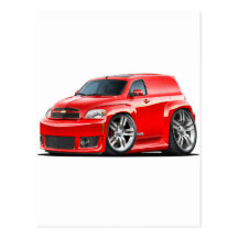 Chevy HHR SS Red Panel Truck Post Cards
