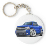 Chevy Silverado Blue Extended Cab keychains