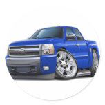 Chevy Silverado Blue Extended Cab stickers