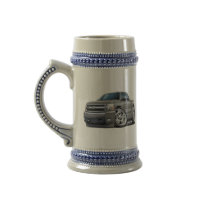 Chevy Silverado Silver Extended Cab Coffee Mug