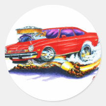 Chevy Vega Red Car Sticker