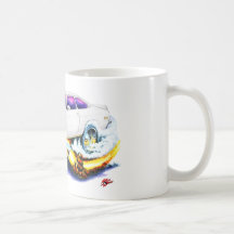 Chevy Vega White Car Mug