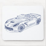 Chevy Vette 2014 Stingray C7 mousepads