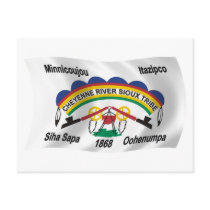Cheyenne River Sioux Flag Postcard