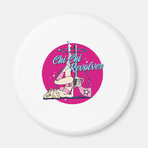 Chi Chi Revolver Hula Hoop Fridge Magnet