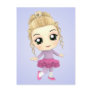Chibi Ballerina Girl Postcard