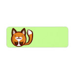 Chibi Fox Return Address Label