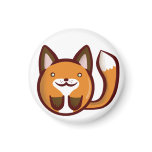 Chibi Fox Fridge Magnet