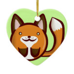 Chibi Fox Christmas Ornaments