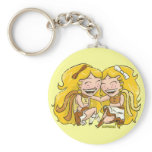 Chibi Gemini (distressed) Key Chains