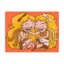 Chibi Gemini (distressed) Postcard